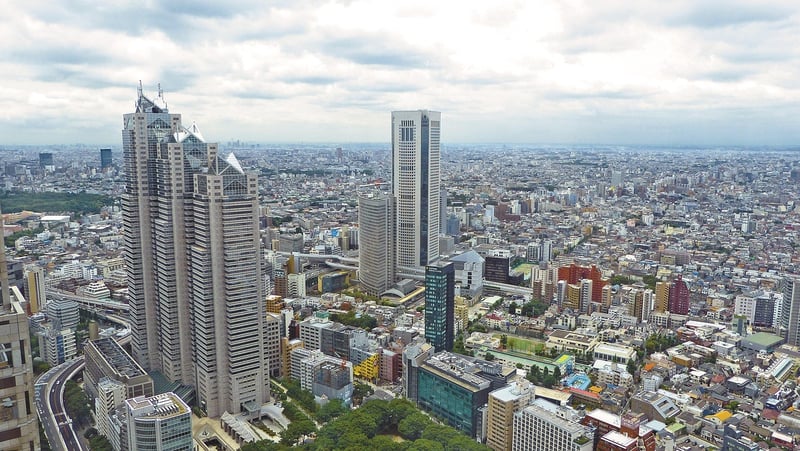 Tokyo city skyline